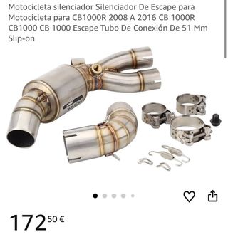 Silenciador de escape moto