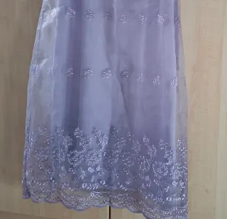 Tubino doppio strato lilla Made in Italy