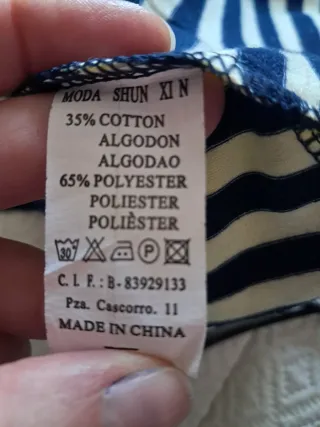 Camiseta de rayas Talla M/L