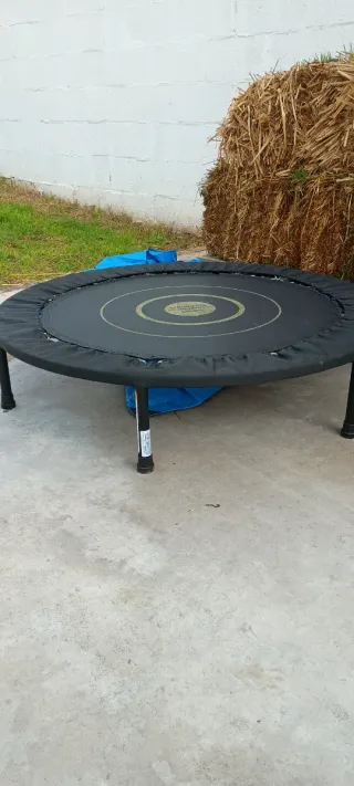 Cama elástica redonda negra