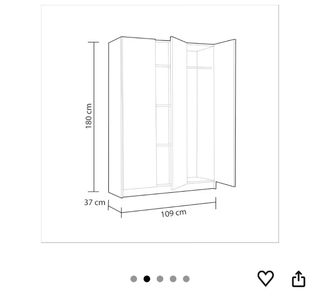 Armario blanco 3 puertas