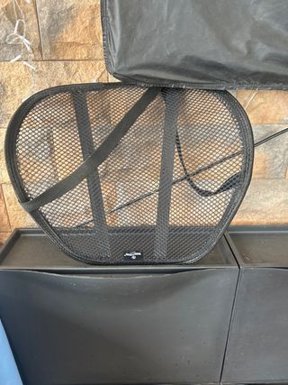 Respaldo Lumbar Silla Malla Negra