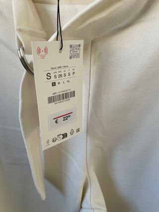 Pantalón Zara Talla S Beige