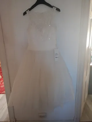 Vestido de novia hasta rodilla Talla M