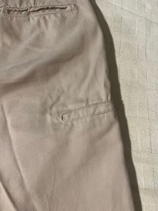 Conjunto Camisa Azul y pantalón beis