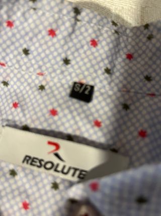 Conjunto Camisa Azul y pantalón beis