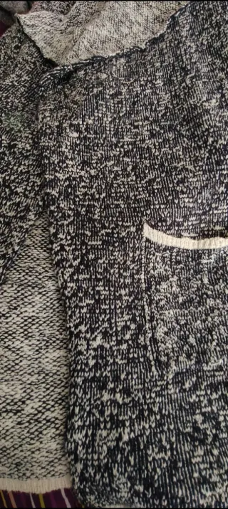 Chaleco largo de punto para vestir sport y básicos