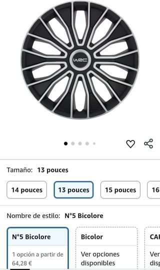 Tapacubos WRC WR-KFZ-467 13" - Bicolor