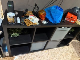 Mueble Modular Ikea Negro/Marrón