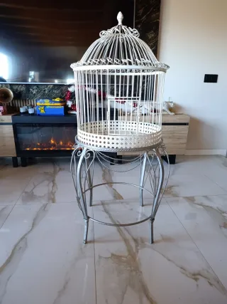 Jaula decorativa vintage años 60