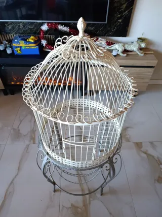 Jaula decorativa vintage años 60