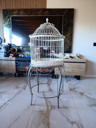 Jaula decorativa vintage años 60