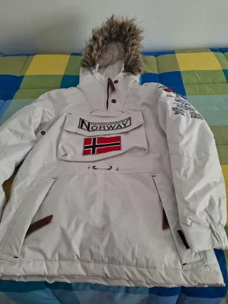Chaquetón Geographical Norway niño blanco