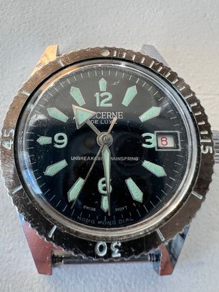 Reloj vintage Swiss Lucerne De Luxe 36 mm