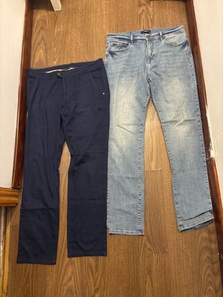 Dos pantalones de hombre