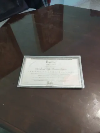Certificato Autenticità Barbie Silkstone Fashion
