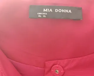 Abrigo gabardina Mia Donna color buganvilla