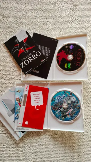 4 Giochi Wii: Wii Play, FIFA 09, Zorro, Go Vacatio