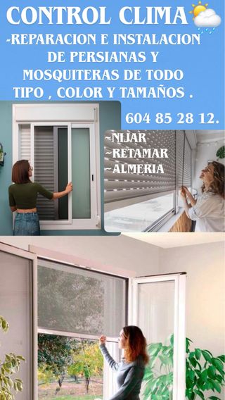 mosquiteras, persianas y mamparas de baño .