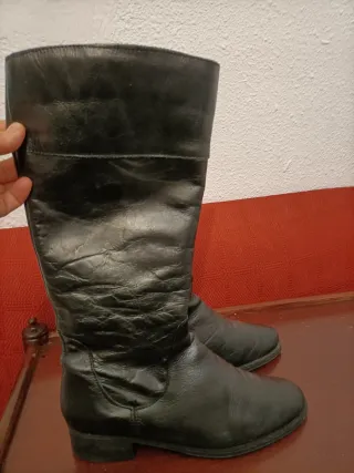 Botas altas de piel