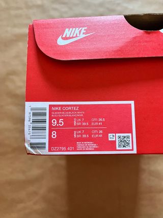 Zapatillas Nike Cortez Azul y Negro