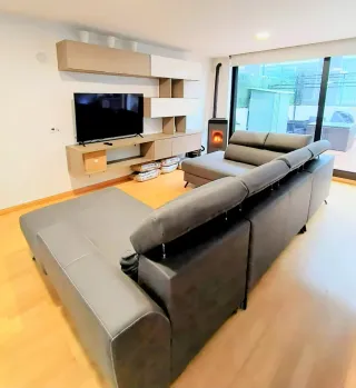 Sofá rinconera,cheslong, Gris Oscuro.