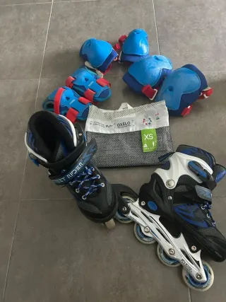 Patines Talla 31-34 + Protecciones
