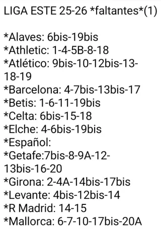 LIGA ESTE 25-26