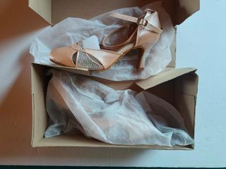 Zapatos de baile latino beige Talla 38