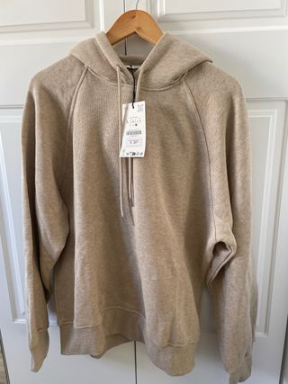 Sudadera Zara Talla L Beige