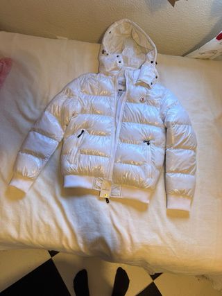 Chaqueta Moncler Blanca Talla S