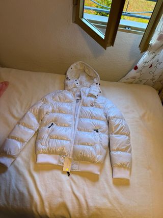 Chaqueta Moncler Blanca Talla S