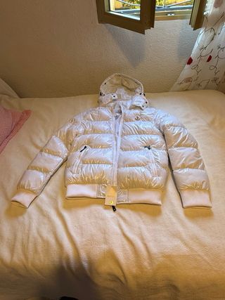 Chaqueta Moncler Blanca Talla S