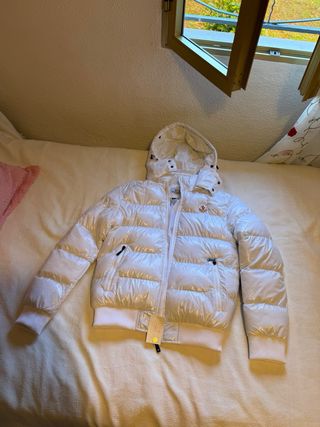 Chaqueta Moncler Blanca Talla S