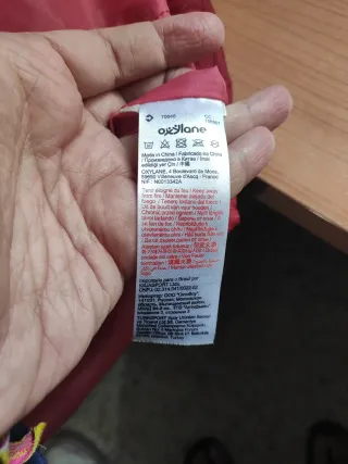 Chaquetón de mujer Quechua rojo talla XS