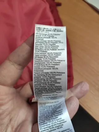 Chaquetón de mujer Quechua rojo talla XS