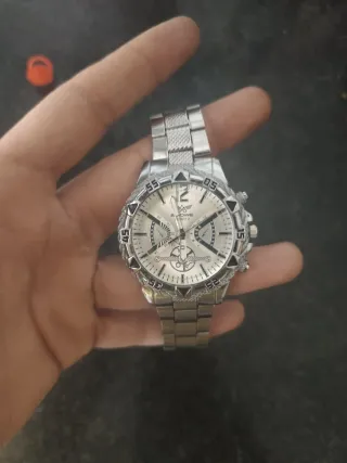 Reloj 2-OWE Plata y Blanco