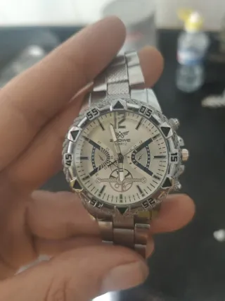 Reloj 2-OWE Plata y Blanco