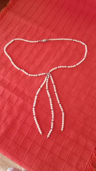 Collar perlas y oro 18 kl