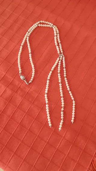 Collar perlas y oro 18 kl