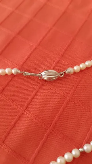 Collar perlas y oro 18 kl