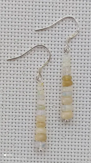 Pendientes de Ópalo en Plata 925.