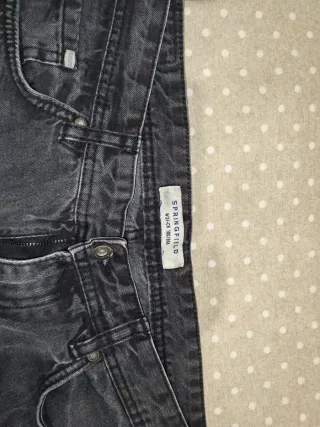 Pantalones Vaqueros Cortos Hombre Azul/Gris