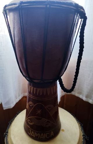 Djembé Bongo con diseño Jamaica