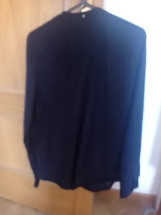 Camisa negra mujer mango basic