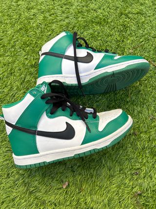 Nike Dunk High Niño Verde y Blanco