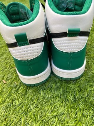 Nike Dunk High Niño Verde y Blanco