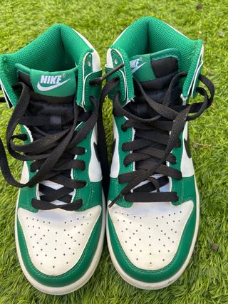 Nike Dunk High Niño Verde y Blanco