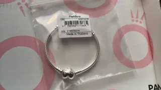 Pulsera Pandora Corazón Plata 16cm Nueva