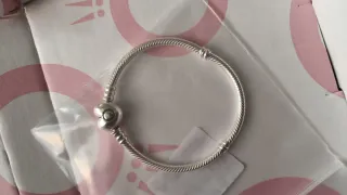 Pulsera Pandora Corazón Plata 16cm Nueva